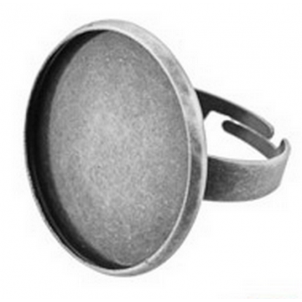 Заготовка для кольца"Zlatka" FMK-K02 23 мм, 2 шт. (под античное серебро)