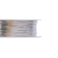Проволока для бисера DGB-S3 d 0.3 мм 50 м  Цвет 02 под серебро