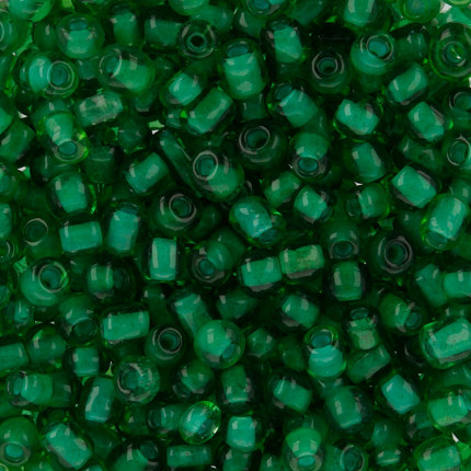 Бисер GR 08/0 (0009A-0023A) 10 г №0023A-3 т.зеленый (арт. GR)