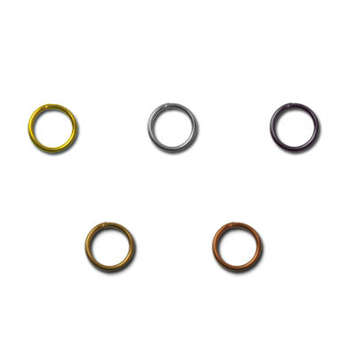 Кольцо для бус R-01 5 мм 50 шт №01 под золото (арт. R-01)