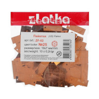 Zlatka ZF-02 Пайетки Zlatka россыпью ZF-02 19 х 7 мм 10 г  №25 оранжевый 