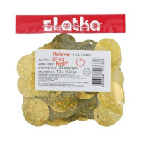 Zlatka ZF-03 Пайетки Zlatka россыпью ZF-03 20 мм 10 г №07 т.жёлтый 