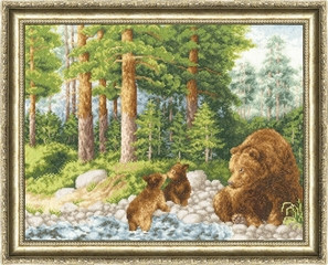 Набор для вышивания ДЖ-017 Медведи