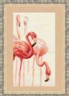 Набор для вышивания Ф-002 Набор для вышивания «Золотое Руно» Ф-002 Фламинго. Набор №1