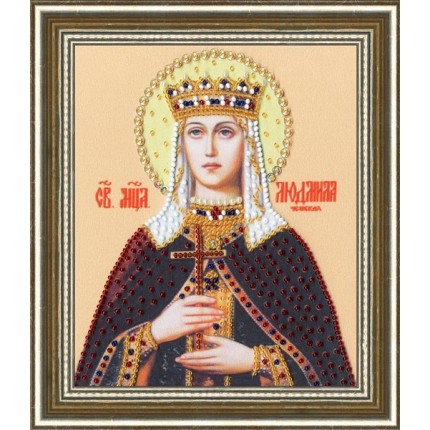 Набор для вышивания «Золотое Руно» РТ-144 Икона Святой Мученицы Людмилы Чешской (арт. РТ-144)