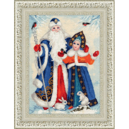 Набор для вышивания СО-015 Дед Мороз и Снегурочка
