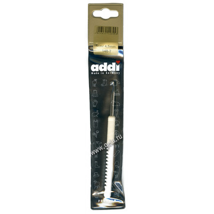 Крючок вязальный Addi с пластиковой ручкой 15см 4.5мм (арт. 148-7/4.5-15)