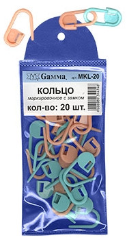 Маркировочные кольца с замком, пластик, 20 шт (арт. MKL-20)