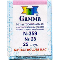 Gamma N-359 Иглы для шитья ручные  N-359 гобеленовые №28 25 шт. острие закругл. 