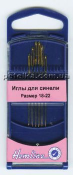 Иглы ручные для синели в пластиковом контейнере №18-22, 6 шт (арт. 285G.1822)