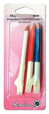 Карандаши для ткани,  (белый, розовый, голубой) (арт. 294.C)