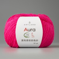 Aura Rabbit Wool Цвет 04 ярко-розовый
