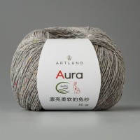 Aura Rabbit Wool Цвет 124 серый твид