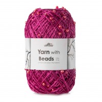Beads Yarn 25г/100 м Цвет 004 фуксия яркая