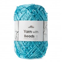 Beads Yarn 25г/100 м (упаковка 10 шт) Цвет 035 бирюзовый