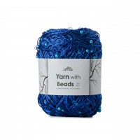 Beads Yarn 25г/100 м (упаковка 10 шт) Цвет 051 синий яркий