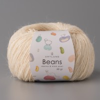 Beans 50г, 240м с шелком Цвет 08 кремовый