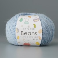 Beans 50г, 240м с шелком Цвет 49 голубой