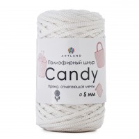 Candy полиэфирный шнур 5мм Цвет 01 белый