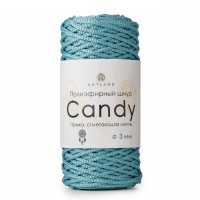 Полиэфирный шнур Candy 3мм Цвет 08 бирюзовый