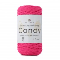 Candy полиэфирный шнур 3мм Цвет 1001 ярко-розовый