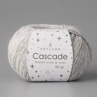 Cascade Rabbit Wool & lurex Цвет 08 серый меланжевый