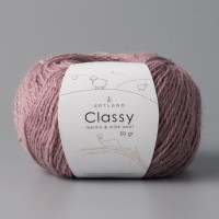 Classy 50г, 240м с пайетками Цвет 14 пыльная сирень