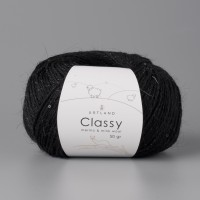 Classy 50г, 240м с пайетками Цвет 21 черный
