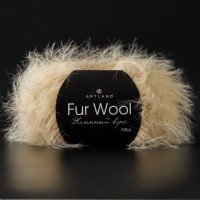 Fur Wool длинный ворс (упаковка 5 шт) Цвет 09 светло-бежевый