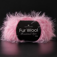 Fur Wool длинный ворс (упаковка 5 шт) Цвет 19 розовый