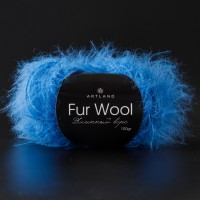 Fur Wool длинный ворс (упаковка 5 шт) Цвет 20 синий