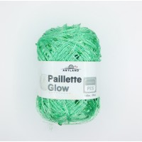 Paillette Glow нить с пайетками Цвет зелёный луг