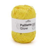 Paillette Glow нить с пайетками Цвет 21 желтый