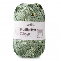 Paillette Glow нить с пайетками Цвет 36 оливковый