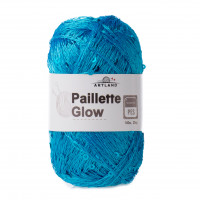 Paillette Glow нить с пайетками Цвет 40 голубой