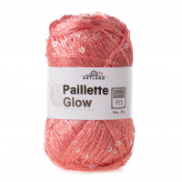 Paillette Glow нить с пайетками Цвет 51 светлый коралл