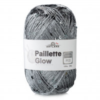 Paillette Glow нить с пайетками Цвет 63 серый