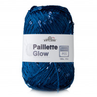 Paillette Glow нить с пайетками Цвет 66 синий яркий