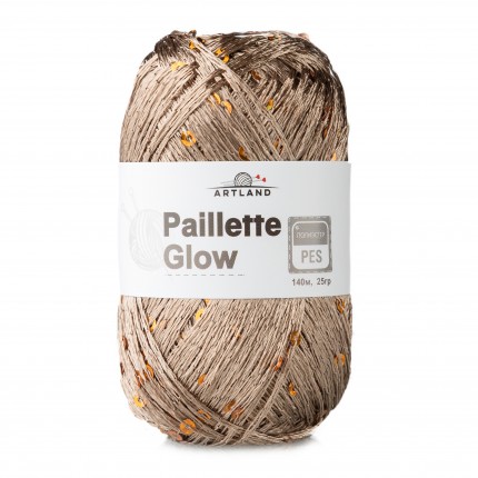 Пряжа для вязания Artland Paillette Glow нить с пайетками