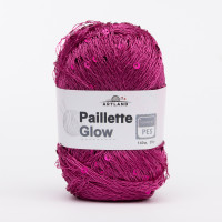 Paillette Glow нить с пайетками Цвет 55 фуксия