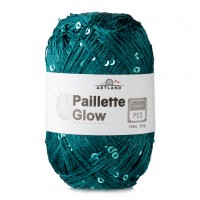 Paillette Glow нить с пайетками Цвет 37 изумруд