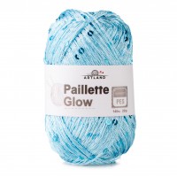 Paillette Glow нить с пайетками Цвет 41 небо