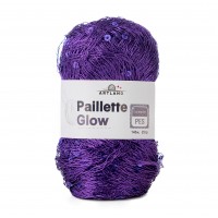 Paillette Glow нить с пайетками Цвет 65 фиолетовый