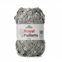 Royal Paillette хлопок 100% с пайетками 3мм и 6 мм Цвет 072 светло-серый