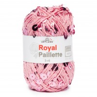 Royal Paillette хлопок 100% с пайетками 3мм и 6 мм Цвет 000 розовый с розовым