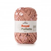 Royal Paillette хлопок 100% с пайетками 3мм и 6 мм Цвет 02 пудра с розовым