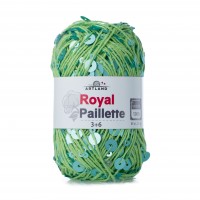 Royal Paillette хлопок 100% с пайетками 3мм и 6 мм Цвет 115 зеленый луг