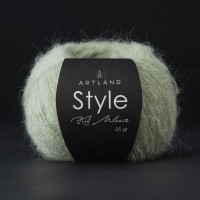 Style Kid Mohair Цвет 36 зеленый миндаль