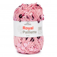 Royal Paillette хлопок 100% с пайетками 3мм и 6 мм Цвет 611213 пудровый с розовым