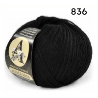 Alpaca aran Цвет 836 черный